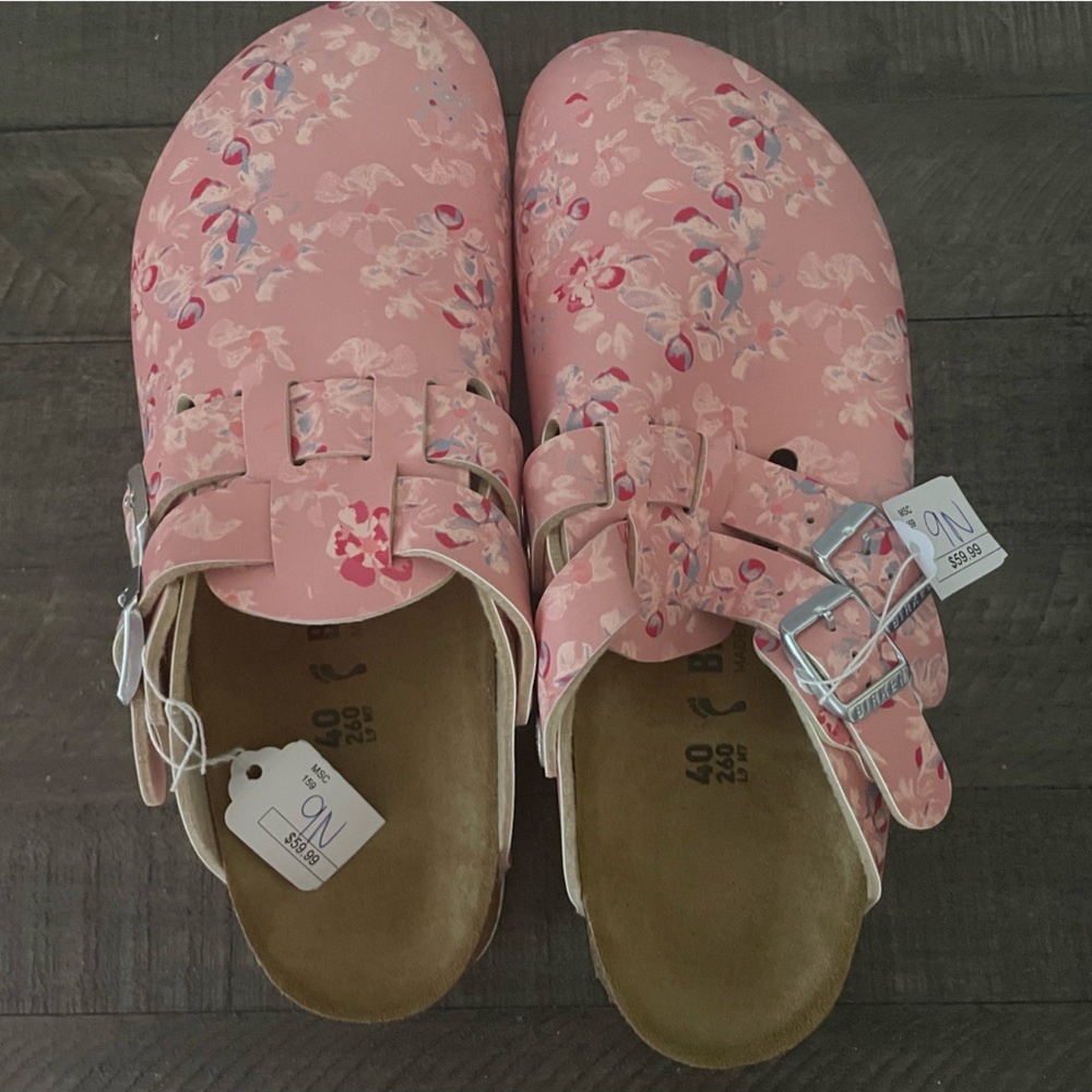 NWT Cherry Blossom Birkenstocks